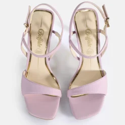 Best Sale BUFFALO Blair Finess Sandales A Talon Veganes Lavande