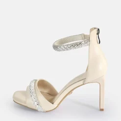 Discount BUFFALO Blair Spark Sandales A Talon Veganes Creme