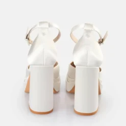 Discount BUFFALO Bonny Dorsay Sandales A Talon Ivoire Blanc