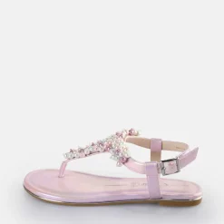 Best BUFFALO Capri Pearl Sandales Veganese Lavande Metallise Argent