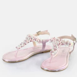 Best BUFFALO Capri Pearl Sandales Veganese Lavande Metallise Argent