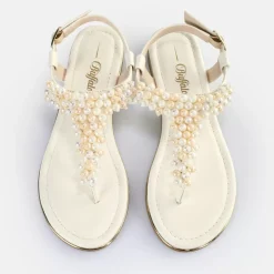 Cheap BUFFALO Capri Pearl Sandales Veganes Creme