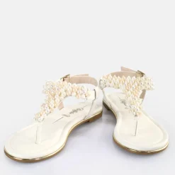 Cheap BUFFALO Capri Pearl Sandales Veganes Creme