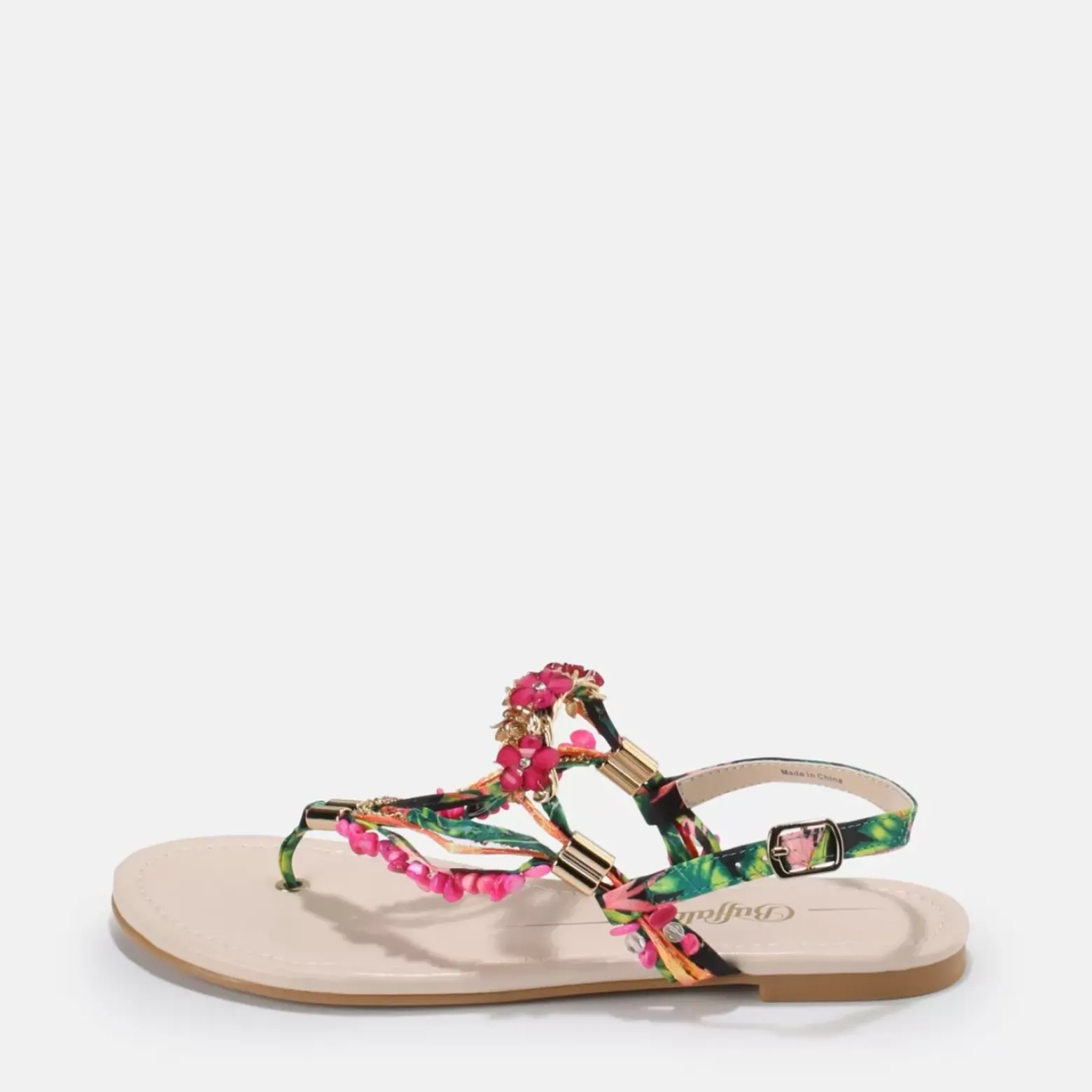 Discount BUFFALO Capri Vacay Sandales Veganes Fuschia Fuchsia