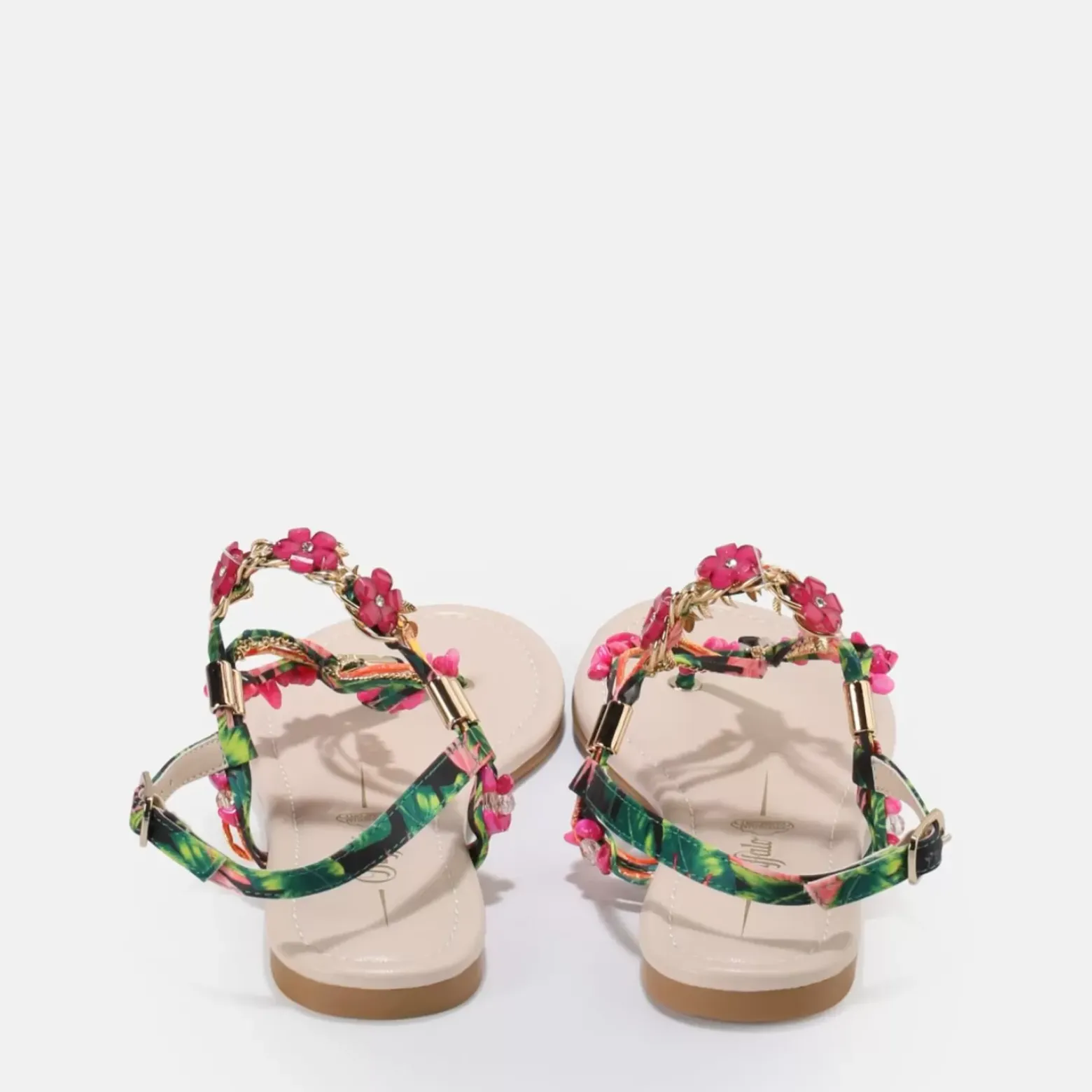 Discount BUFFALO Capri Vacay Sandales Veganes Fuschia Fuchsia