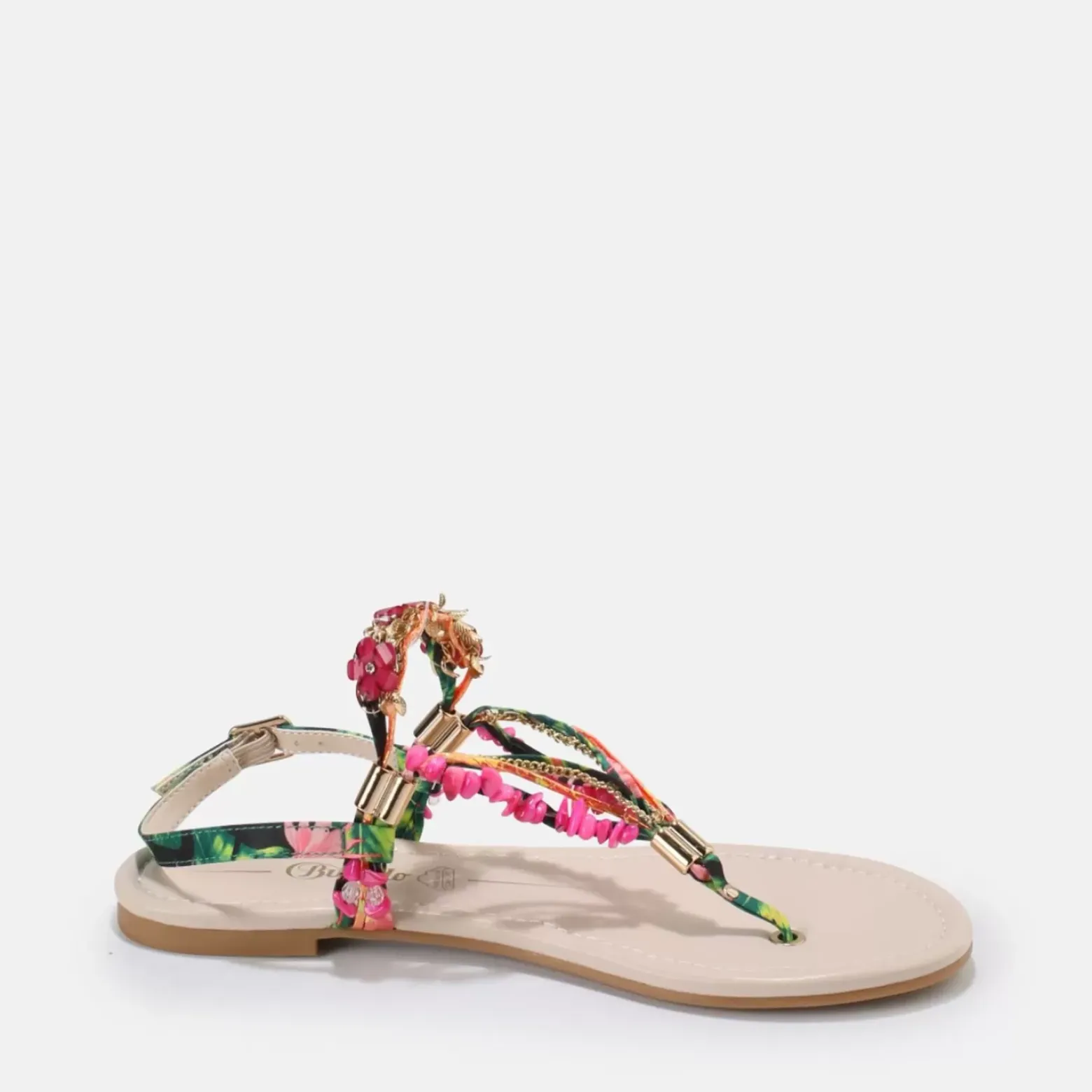 Discount BUFFALO Capri Vacay Sandales Veganes Fuschia Fuchsia