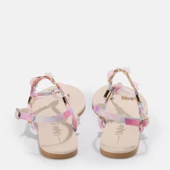 Best Sale BUFFALO Capri Vacay Sandales Veganes Rose Pastel Cream/Pastel Rose