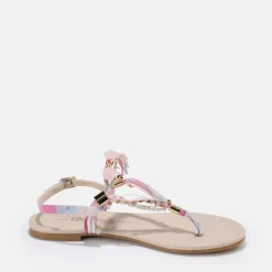 Best Sale BUFFALO Capri Vacay Sandales Veganes Rose Pastel Cream/Pastel Rose