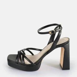 Online BUFFALO Cherry Cage Sandales A Talon Veganes Noir