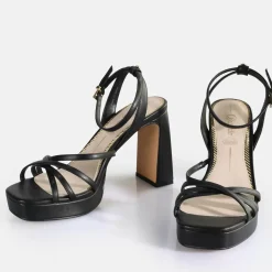 Online BUFFALO Cherry Cage Sandales A Talon Veganes Noir