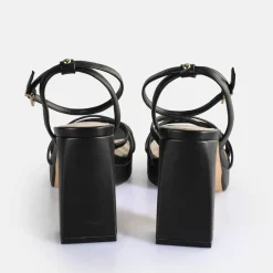 Online BUFFALO Cherry Cage Sandales A Talon Veganes Noir