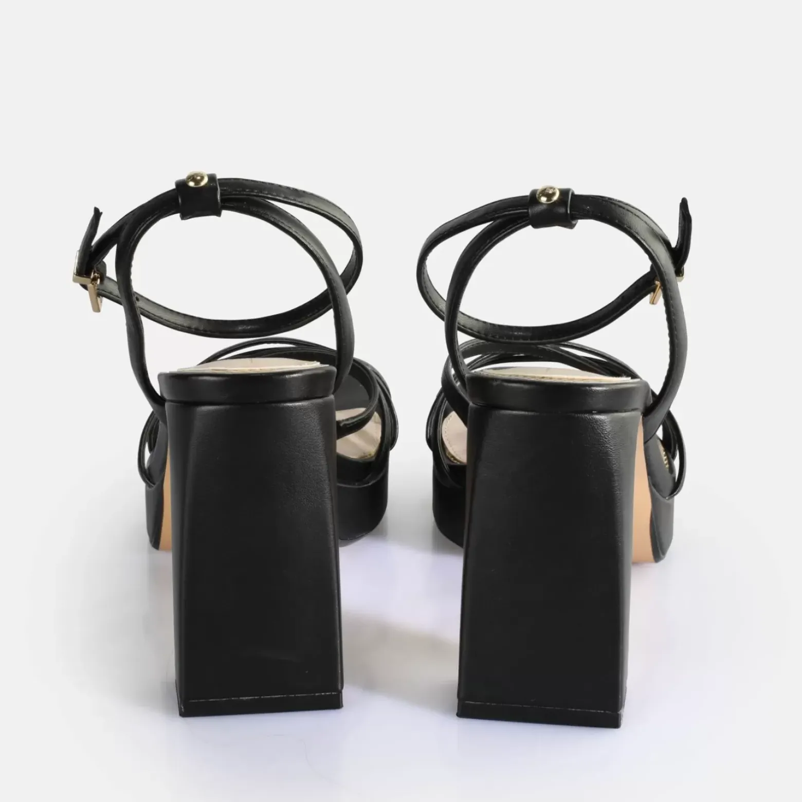 Online BUFFALO Cherry Cage Sandales A Talon Veganes Noir