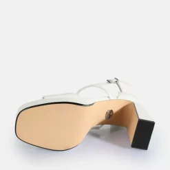 Store BUFFALO Cherry Neat Sandales A Talon Veganes Blanc