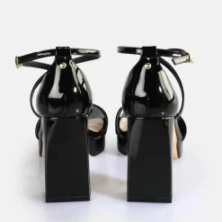 Shop BUFFALO Cherry Neat Sandales A Talon Veganes Noir