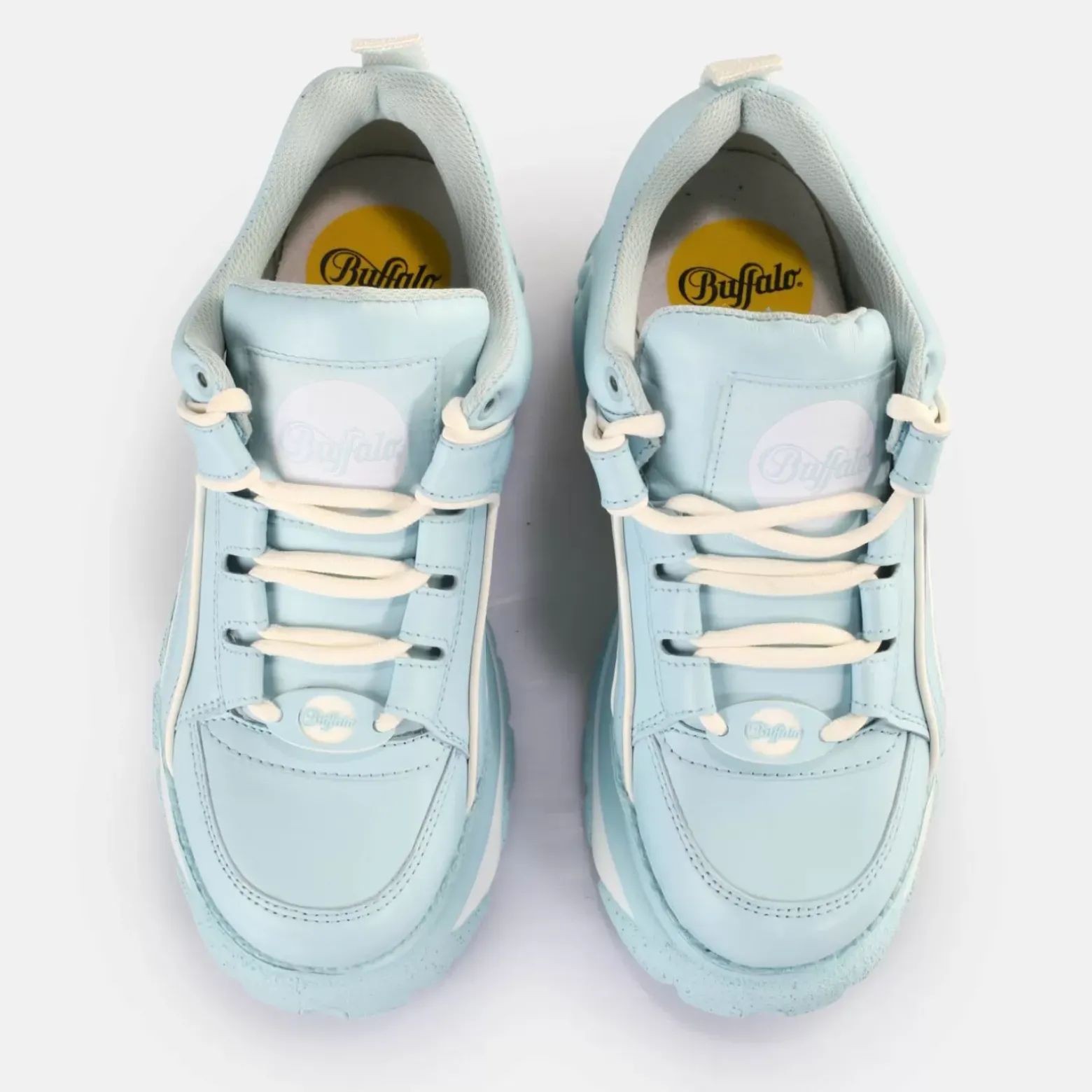 Cheap BUFFALO Classic Baskets Basses Clair Bleu