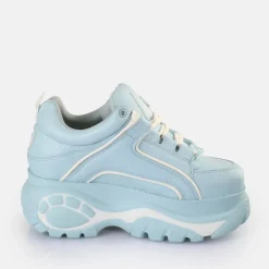 Cheap BUFFALO Classic Baskets Basses Clair Bleu