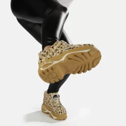 Online BUFFALO Classic Baskets Basses Cuir Blanc/Noir Noir-Blanc