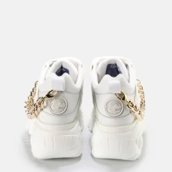 Store BUFFALO Classic Baskets Basses Cuir/Blanc Or