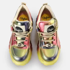 Hot BUFFALO Classic Baskets Basses Multi Metallic Argent