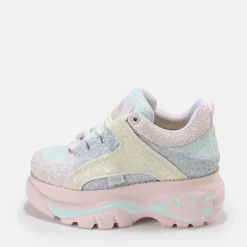 Sale BUFFALO Classic Baskets Basses Vegan A Paillettes Multipastel Multicolore