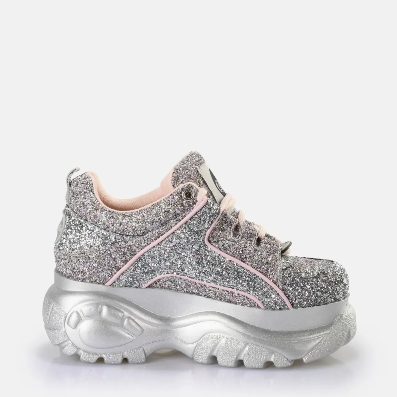 Best BUFFALO Classic Baskets Basses Vegan Rainbow Pink Rose Vif