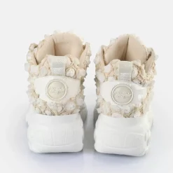 Clearance BUFFALO Classic Baskets Basses White Bloom Blanc