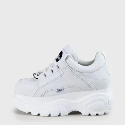 Hot BUFFALO Classic Baskets Cuir Nubuck Veau Blanc Blanc Casse