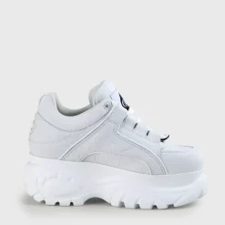 Hot BUFFALO Classic Baskets Cuir Nubuck Veau Blanc Blanc Casse