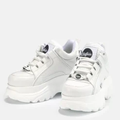 Sale BUFFALO Classic Baskets Homme Cuir Blanc