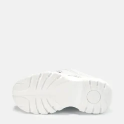 Sale BUFFALO Classic Baskets Homme Cuir Blanc