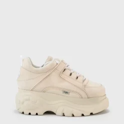 Store BUFFALO Classic Baskets Low Cuir Nubuck Creme