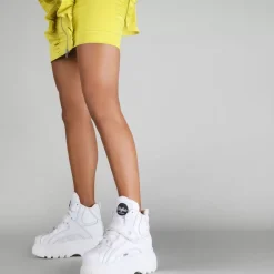 Best BUFFALO Classic High Cuir Verni White Blanc