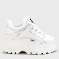 Online BUFFALO Classic Sneaker Low Cuir Blanc
