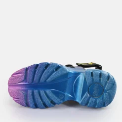 New BUFFALO Classic Ts Snd Sandales A Plateforme Veganes Mermaid Violet