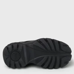 Cheap BUFFALO Classics Baskets Low Cuir Noir