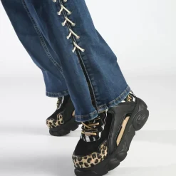 Hot BUFFALO Cld Chai Baskets Basses Vegan Melange Animal Schwarz/Animal