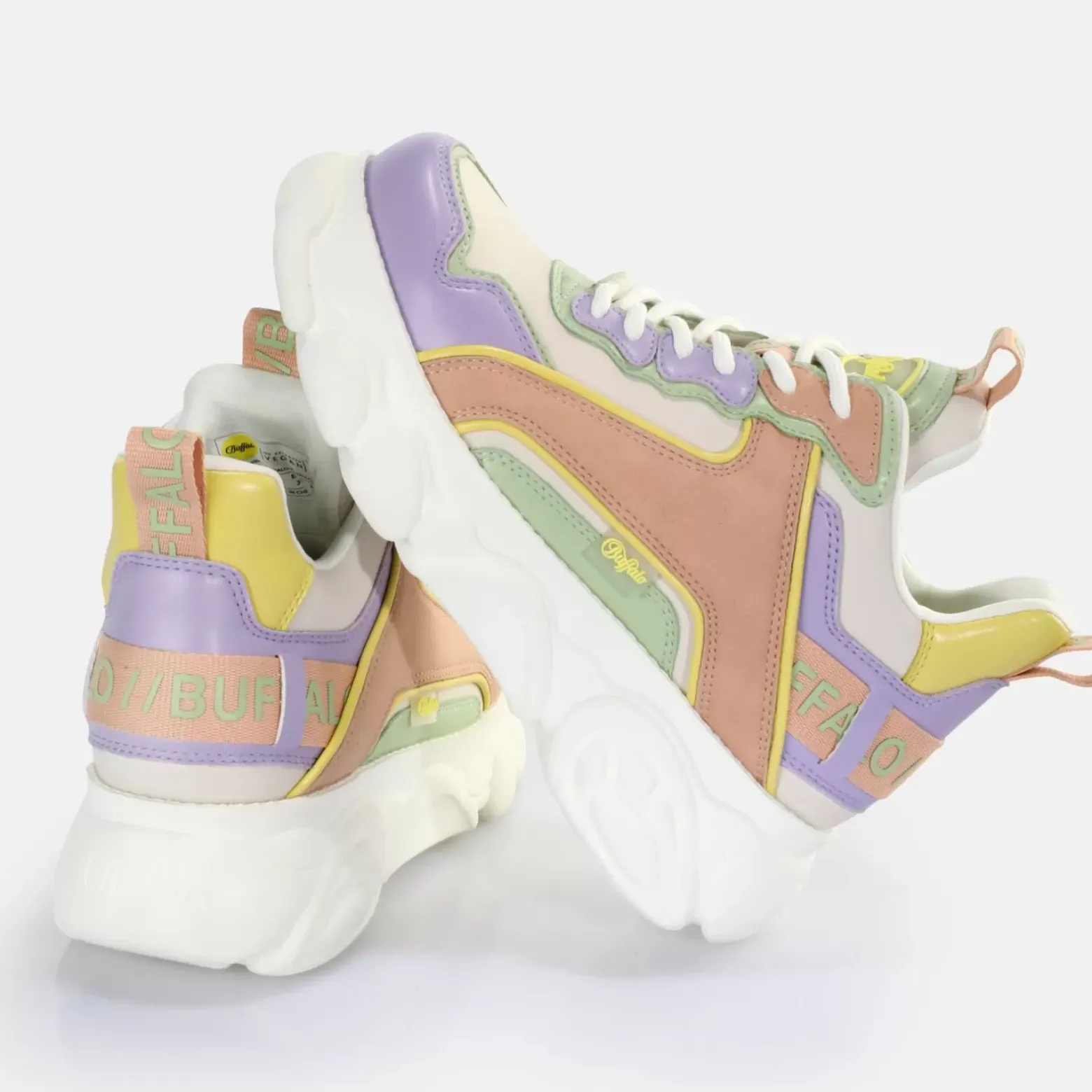 Outlet BUFFALO Cld Chai Baskets Basses Vegan Violet/ Menthe