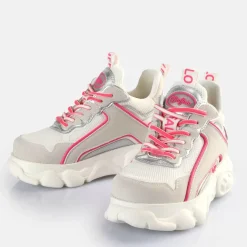 Store BUFFALO Cld Chai Baskets Basses Veganes Gris/ Argente/Rose