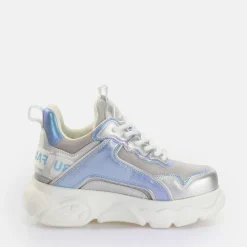 Fashion BUFFALO Cld Chai Baskets Basses Vegan Argent/ Bleu