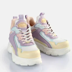 Best Sale BUFFALO Cld Chai Baskets Basses Veganes Blanc Casse/Vanille/Violet Blanc-Mauve