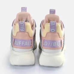 Best Sale BUFFALO Cld Chai Baskets Basses Veganes Blanc Casse/Vanille/Violet Blanc-Mauve