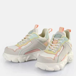 Store BUFFALO Cld Chai Baskets Basses Veganes Creme/Rose/Vert Menthe White/Cream Pink