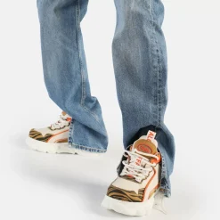 New BUFFALO Cld Chai Baskets Basses Vegan Tiger Orange