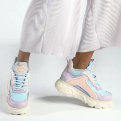 Online BUFFALO Cld Chai Baskets Basses Vegan Violet/Bleu Clair Bleu/Violet