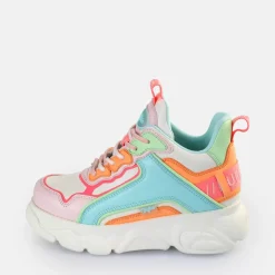 Shop BUFFALO Cld Chai Baskets Basses Veganes Fluo Multicolore Neon Multi