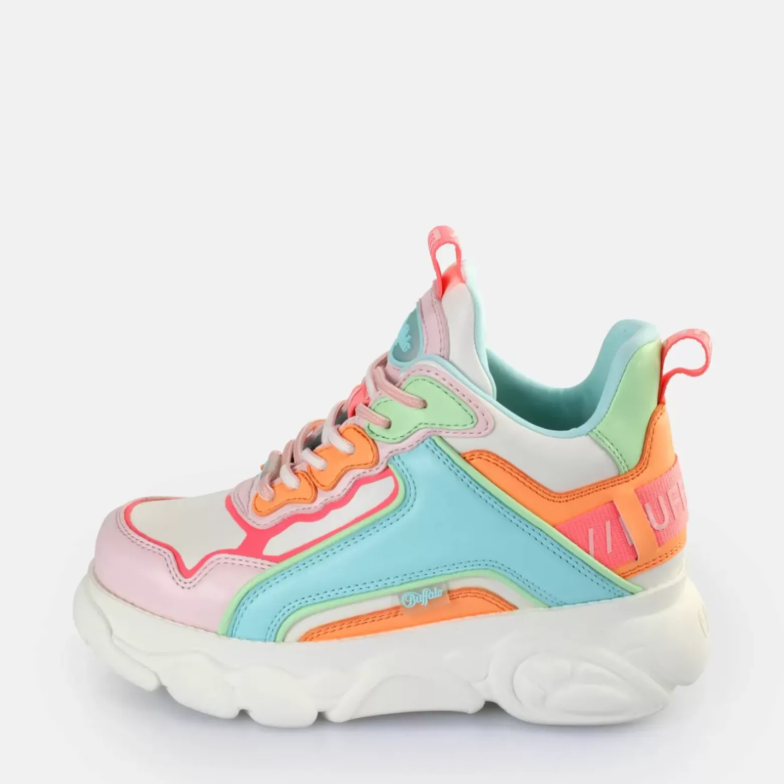 Shop BUFFALO Cld Chai Baskets Basses Veganes Fluo Multicolore Neon Multi
