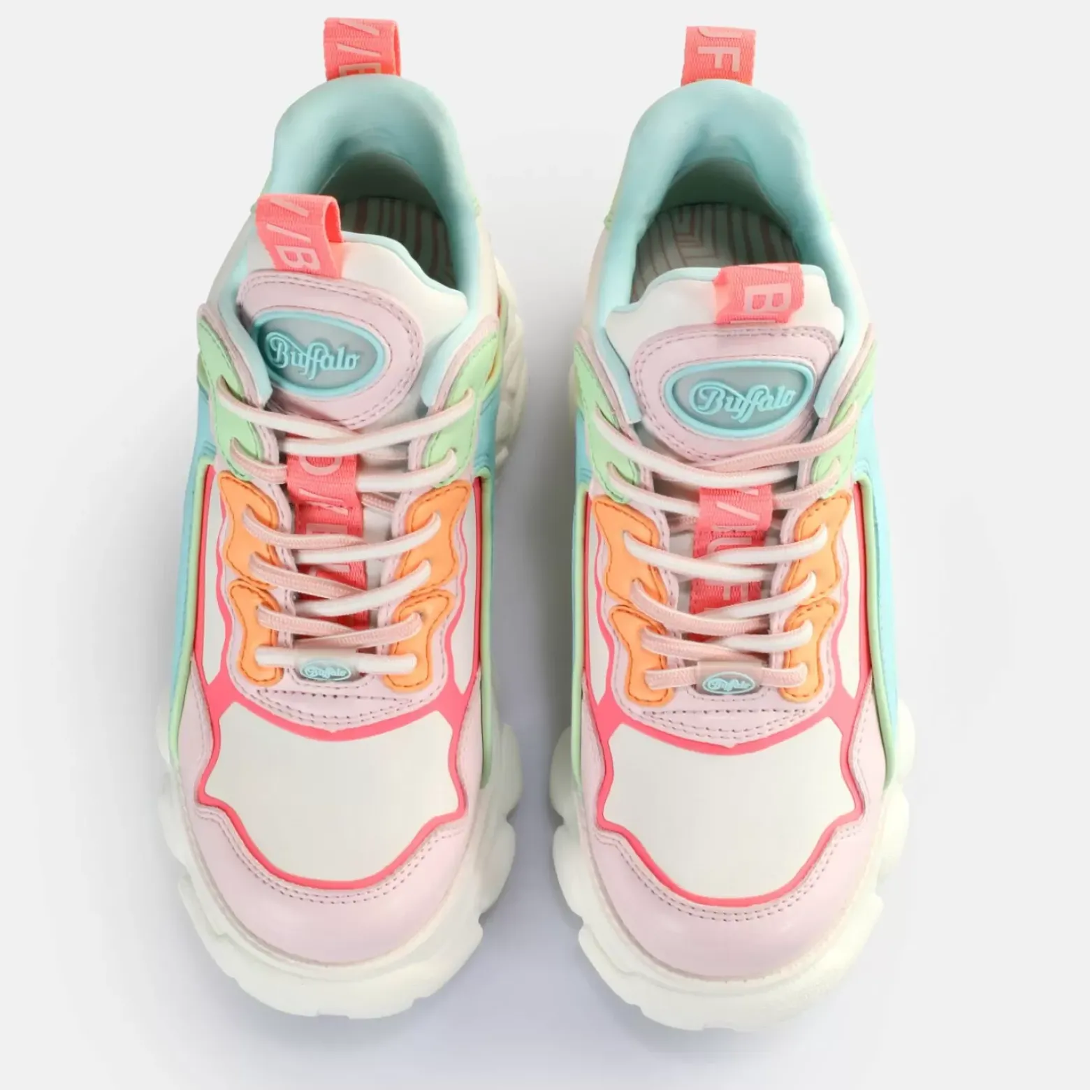 Shop BUFFALO Cld Chai Baskets Basses Veganes Fluo Multicolore Neon Multi