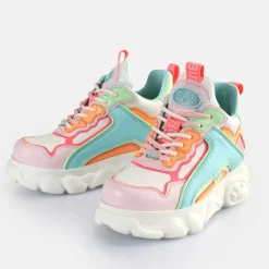 Shop BUFFALO Cld Chai Baskets Basses Veganes Fluo Multicolore Neon Multi