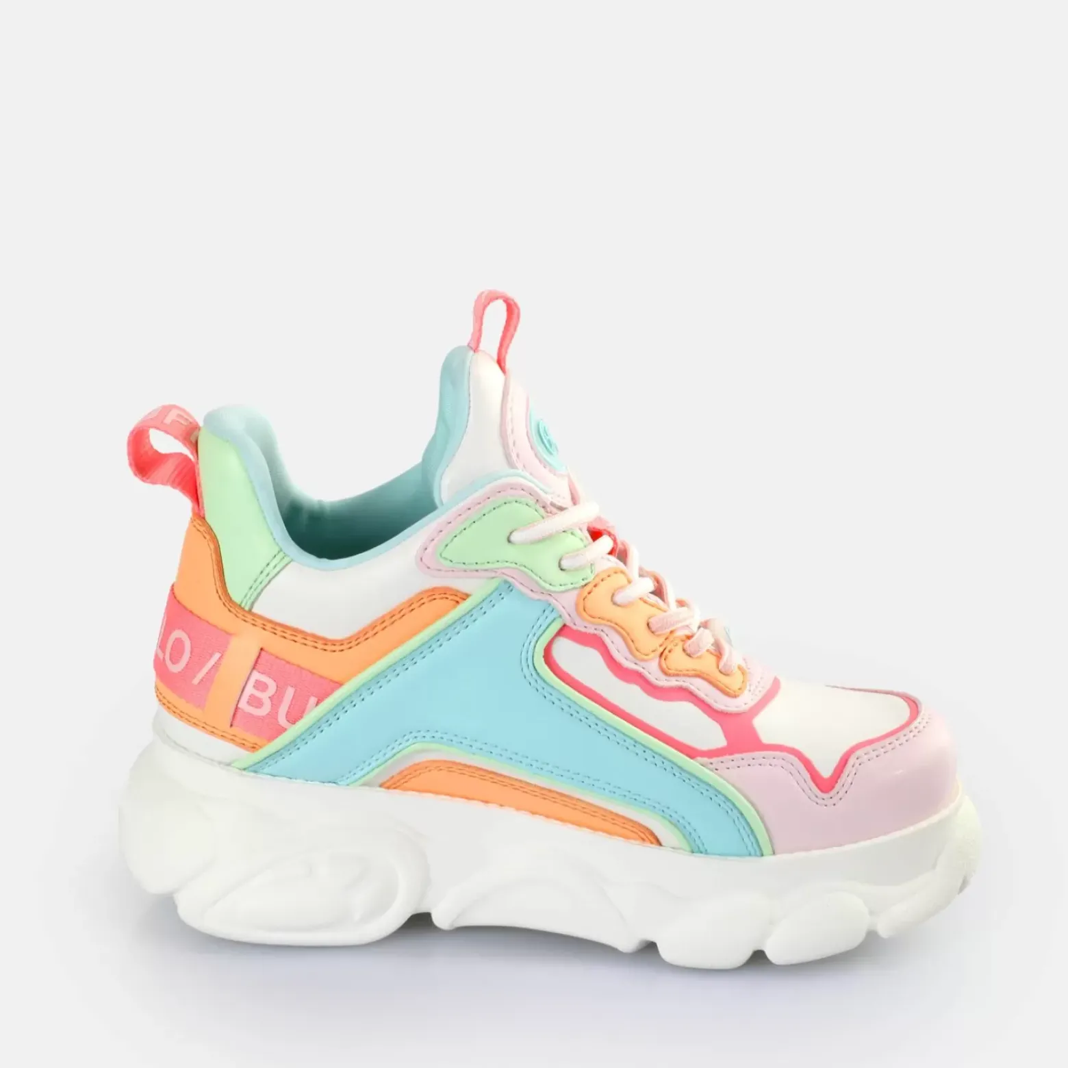 Shop BUFFALO Cld Chai Baskets Basses Veganes Fluo Multicolore Neon Multi