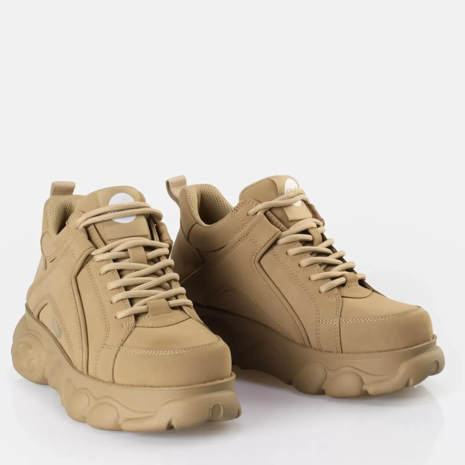 Sale BUFFALO Cld Corin Baskets Basses Vegan Taupe